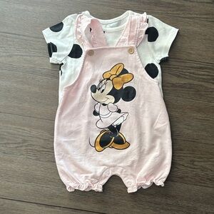 Disney Pink and White Minnie Mouse Kids Matching Set